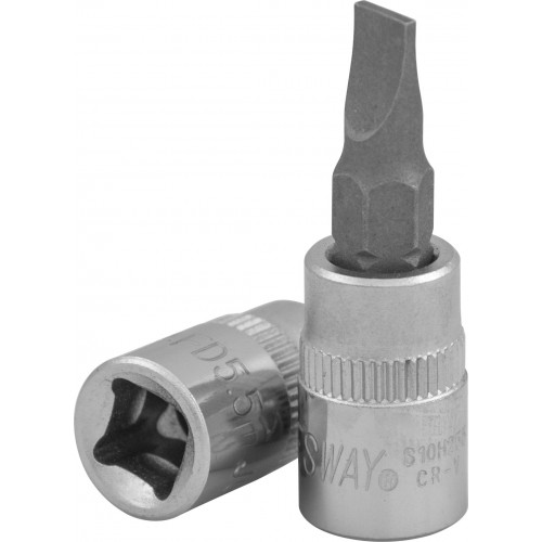 S10H255 JONNESWAY Торцевая головка 1/4"DR с вставкой шлиц 5,5мм