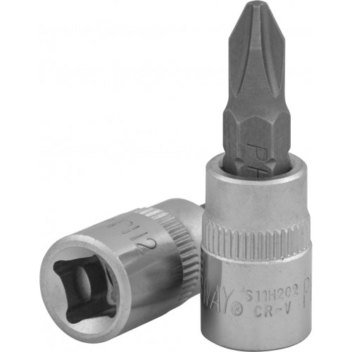 S11H202 JONNESWAY Торцевая головка 1/4"DR с вставкой РН 0