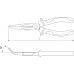 BNP0150 Thorvik Длинногубцы изогнутые 150 мм